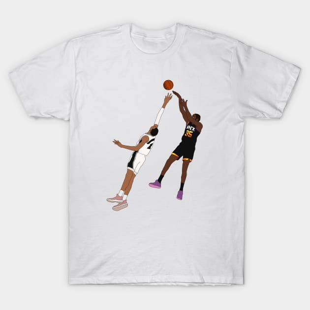 KD over Wemby Jumpshot T-Shirt by whelmd